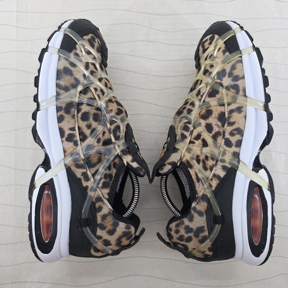 Nike Mens Air Kukini De Leopard Print Tan Black Running Shoes DJ6418-001 Sz 9 - Picture 8 of 12